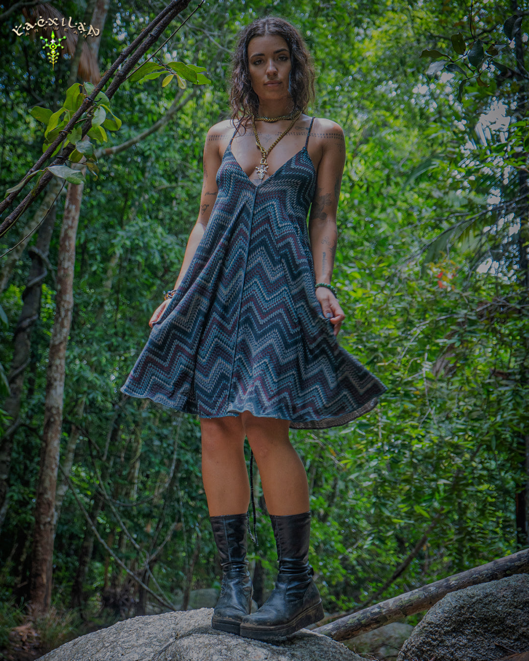 Midi Dress Triangle / Knits - SEVENTIEZ