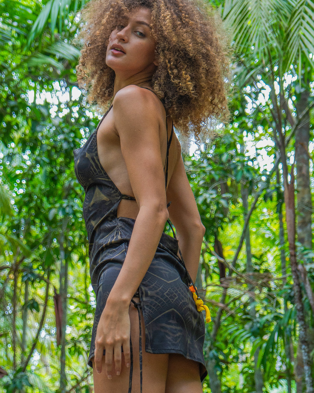 Mini BOMB DRESS / Flatrib - DARK SANDOKAN