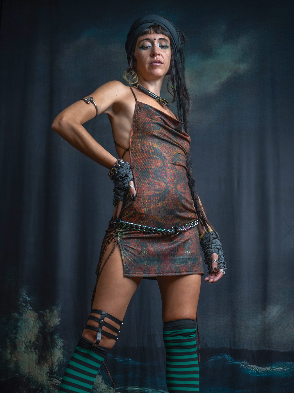 Mini BOMB DRESS / Flatrib - SERPENTS N LADDERS