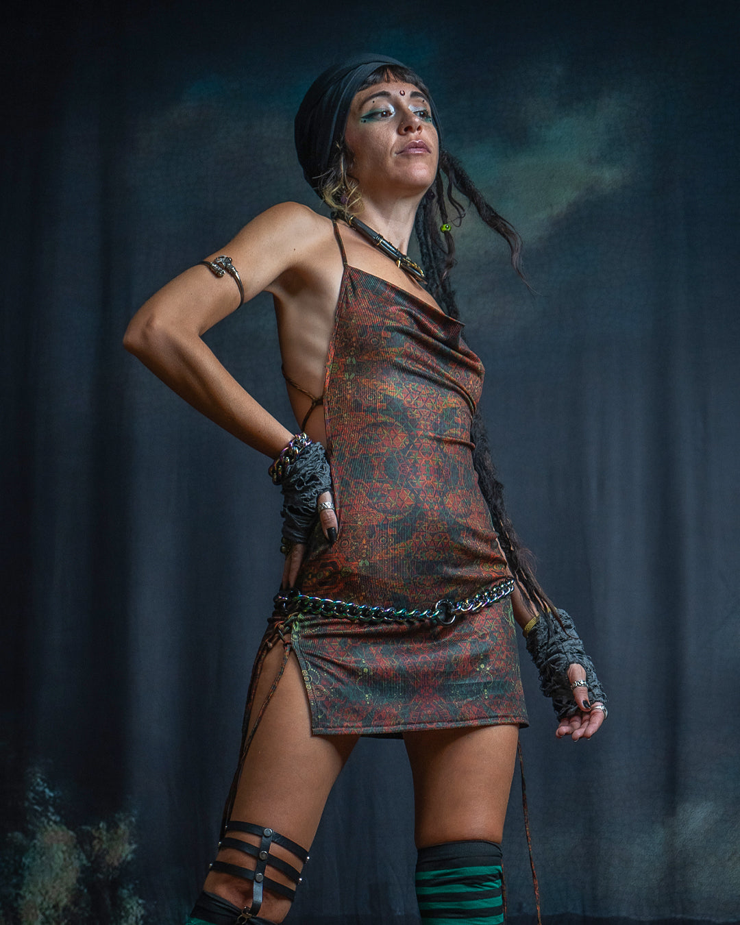 Mini BOMB DRESS / Flatrib - SERPENTS N LADDERS