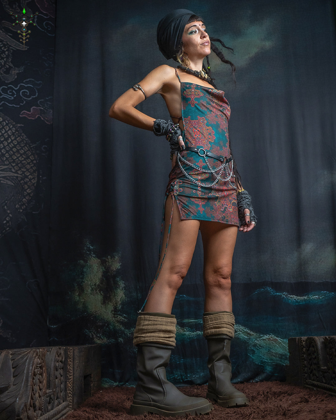 Mini BOMB DRESS / Golden Knits - ATLANTHEON