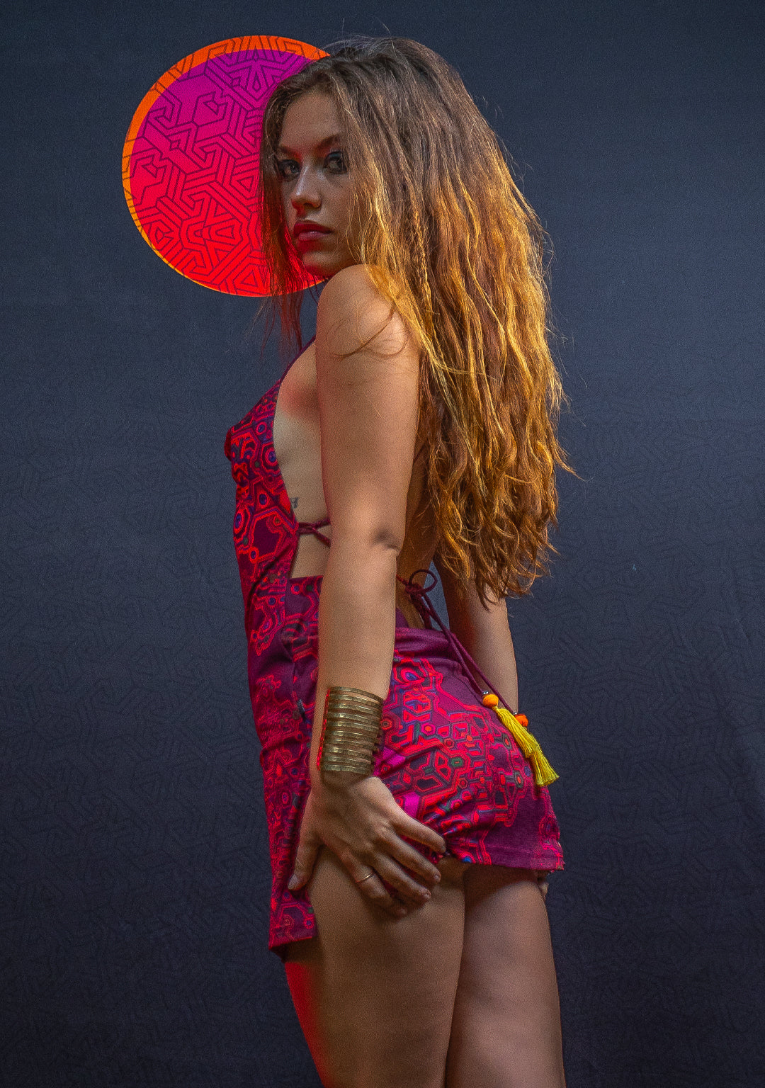 Mini BOMB DRESS / Golden Knits - PINK DEMETRIO