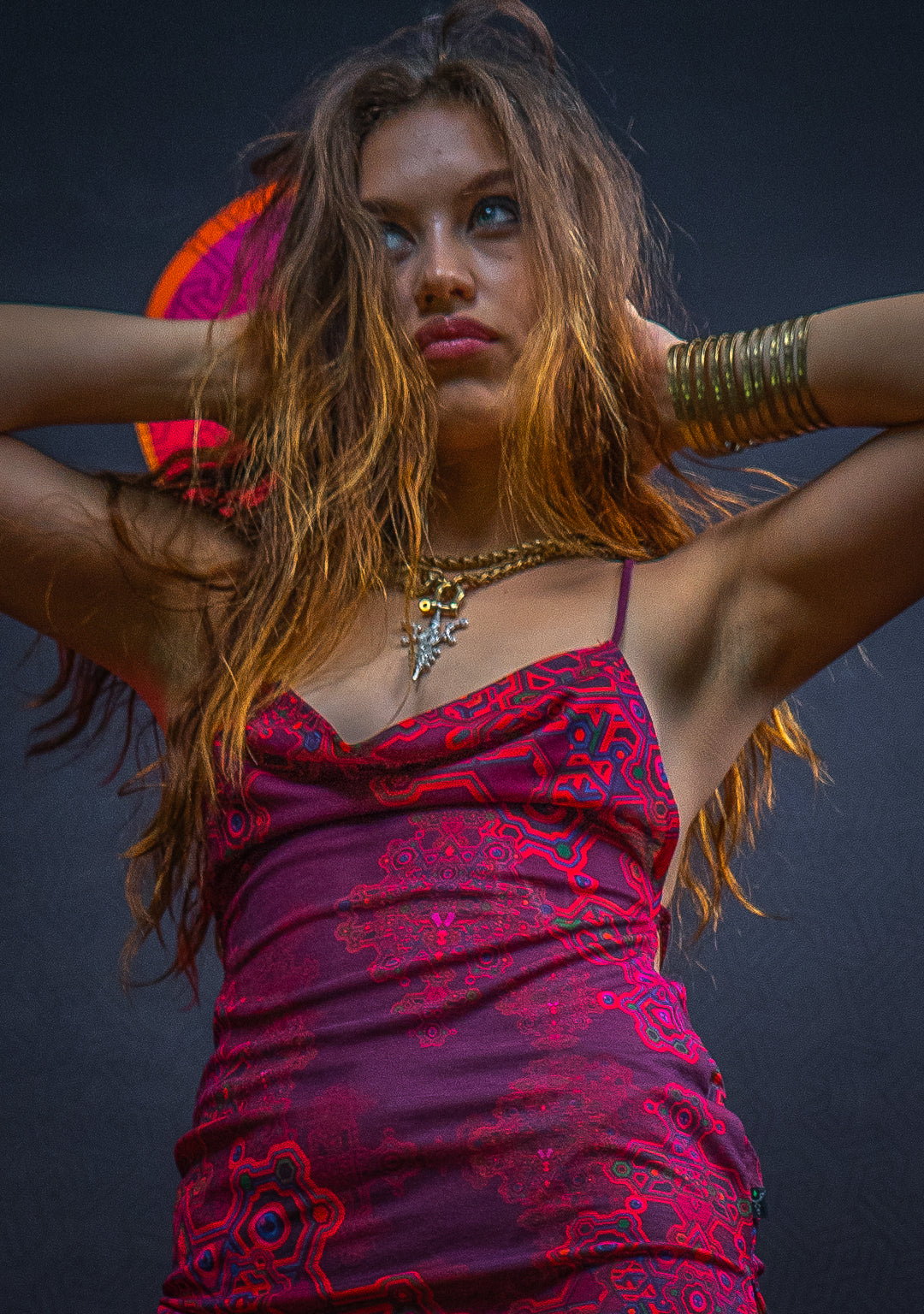 Mini BOMB DRESS / Golden Knits - PINK DEMETRIO