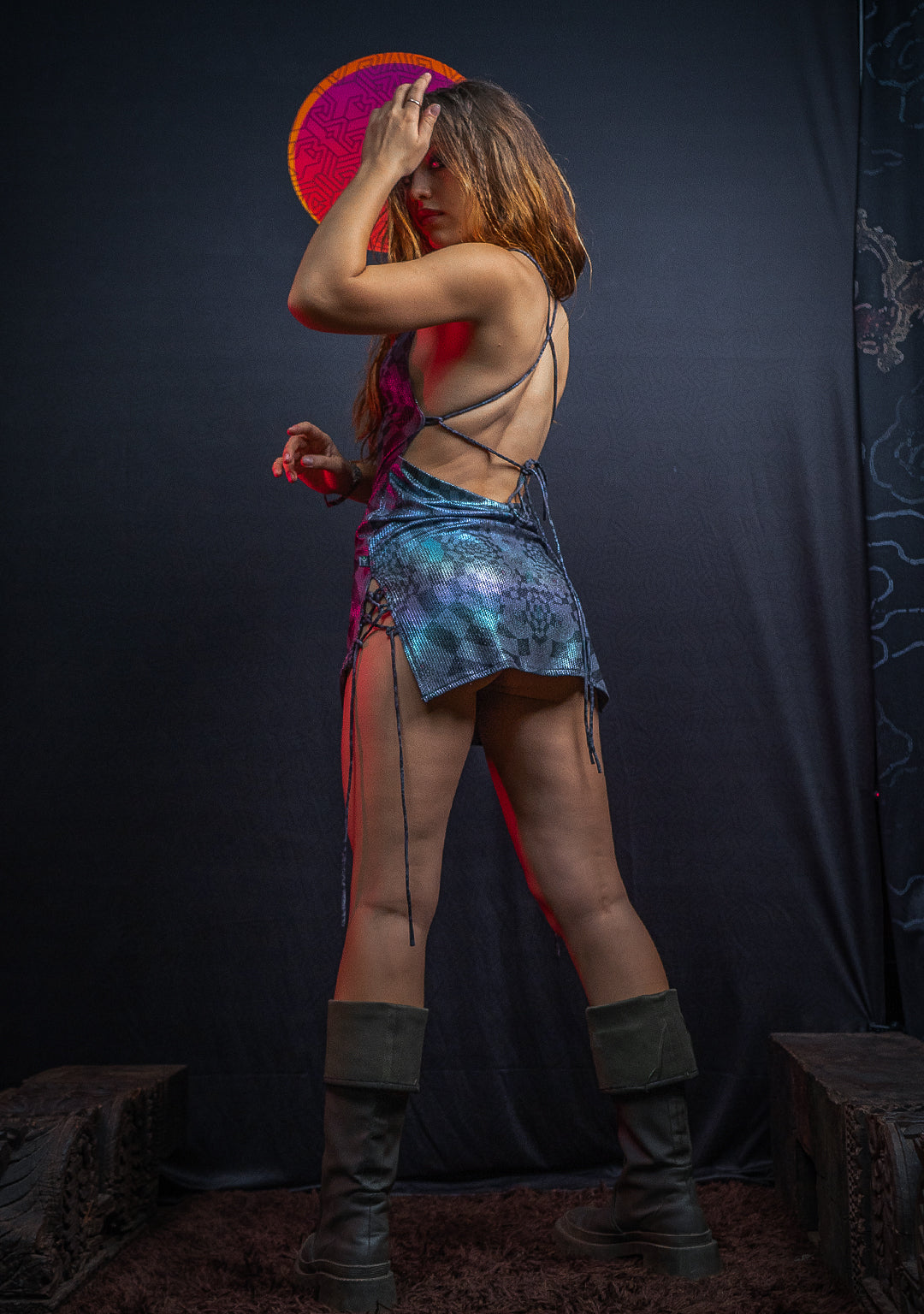 Mini BOMB DRESS / Holographic Dots Flatrib - MATZOKIO