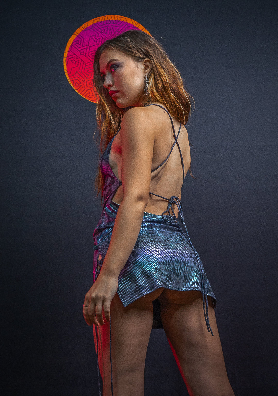 Mini BOMB DRESS / Holographic Dots Flatrib - MATZOKIO
