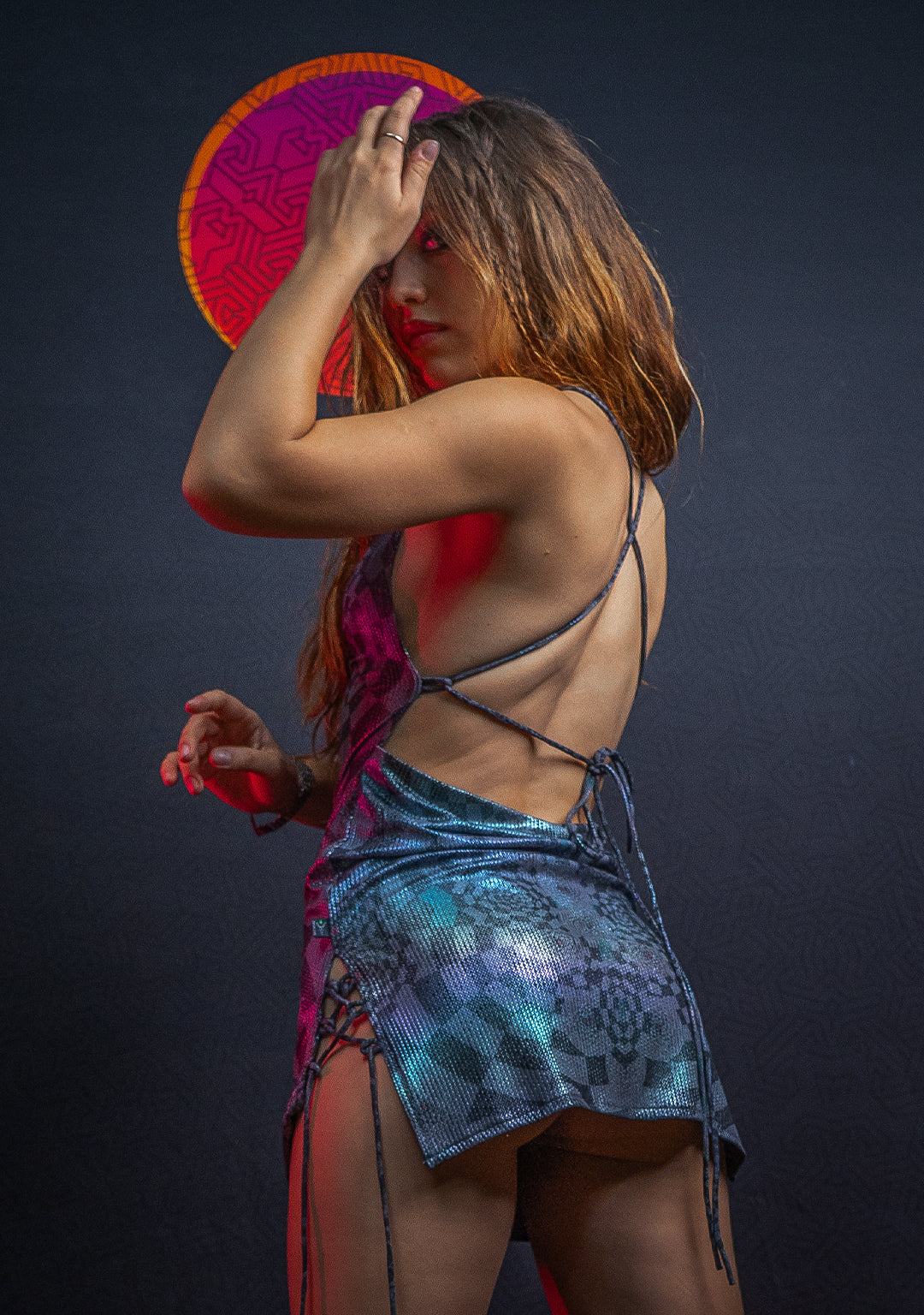Mini BOMB DRESS / Holographic Dots Flatrib - MATZOKIO