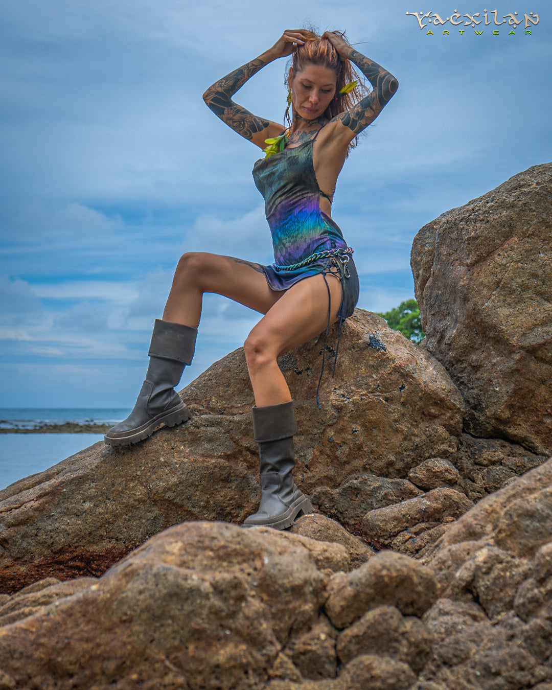 Mini BOMB DRESS / Holographic Rainbow - MATZOKIO