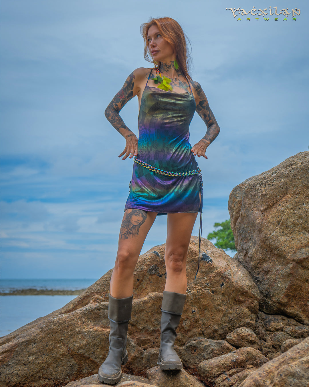 Mini BOMB DRESS / Holographic Rainbow - MATZOKIO