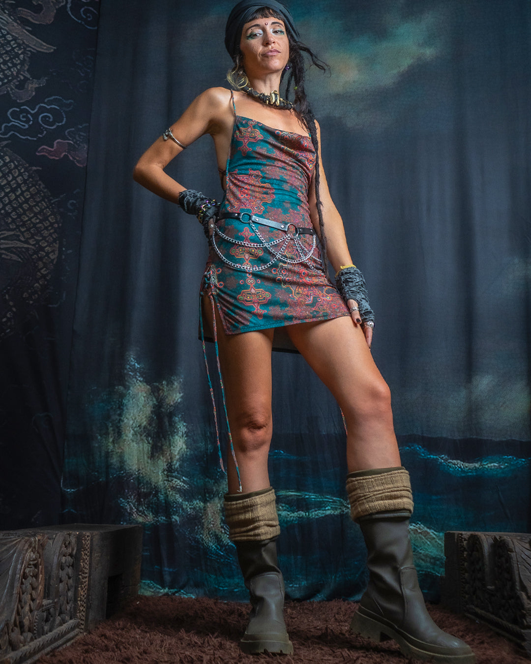 Mini BOMB DRESS / Golden Knits - ATLANTHEON