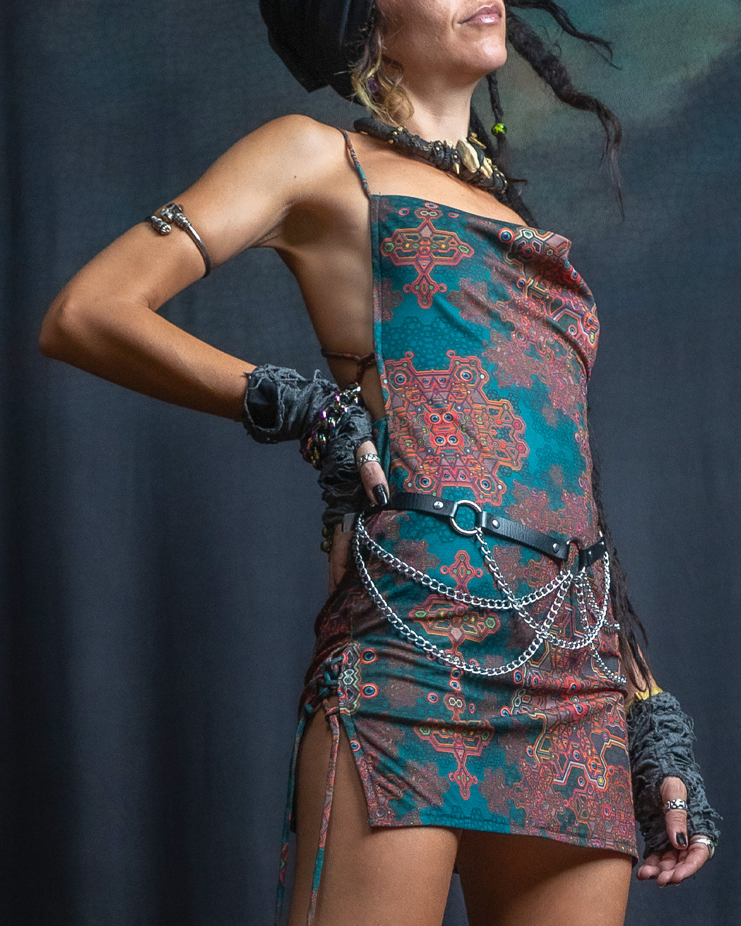 Mini BOMB DRESS / Golden Knits - ATLANTHEON