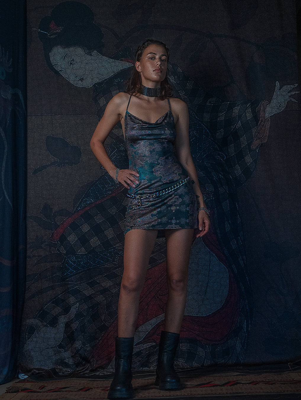 Mini BOMB DRESS / Silver Knits - ATLANTHEON