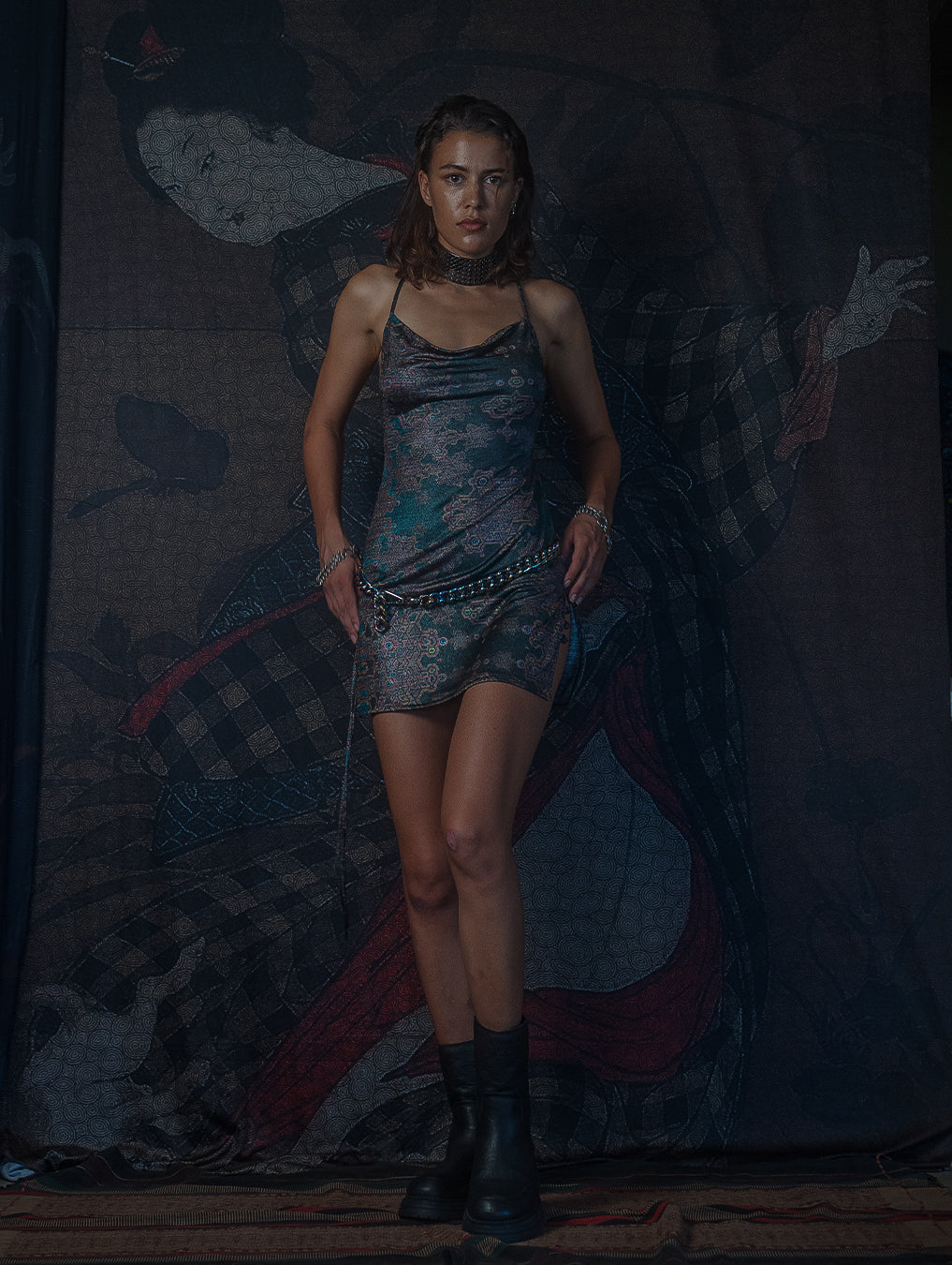 Mini BOMB DRESS / Silver Knits - ATLANTHEON