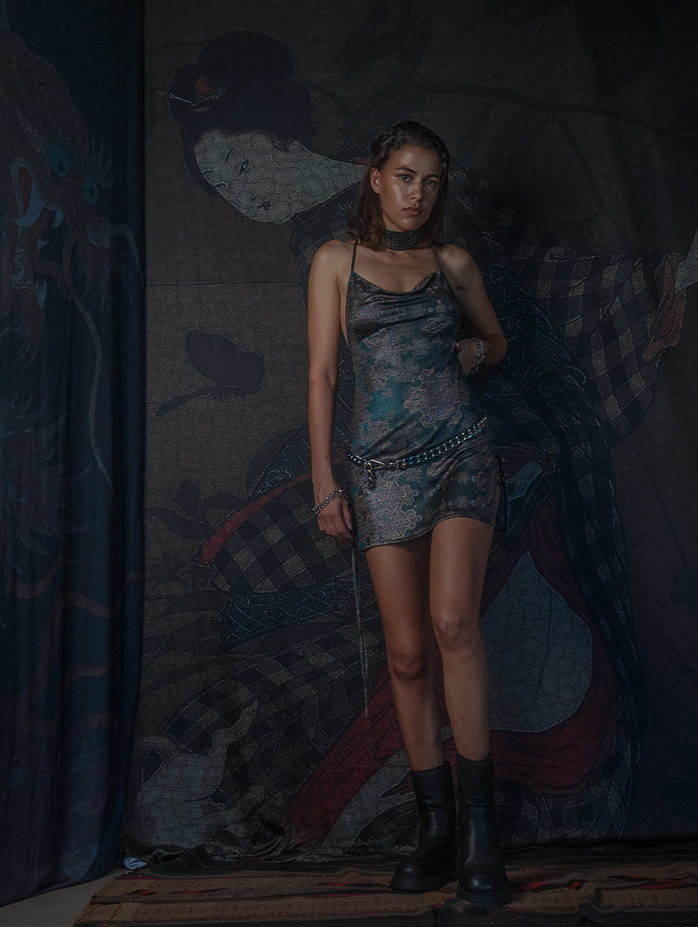 Mini BOMB DRESS / Silver Knits - ATLANTHEON