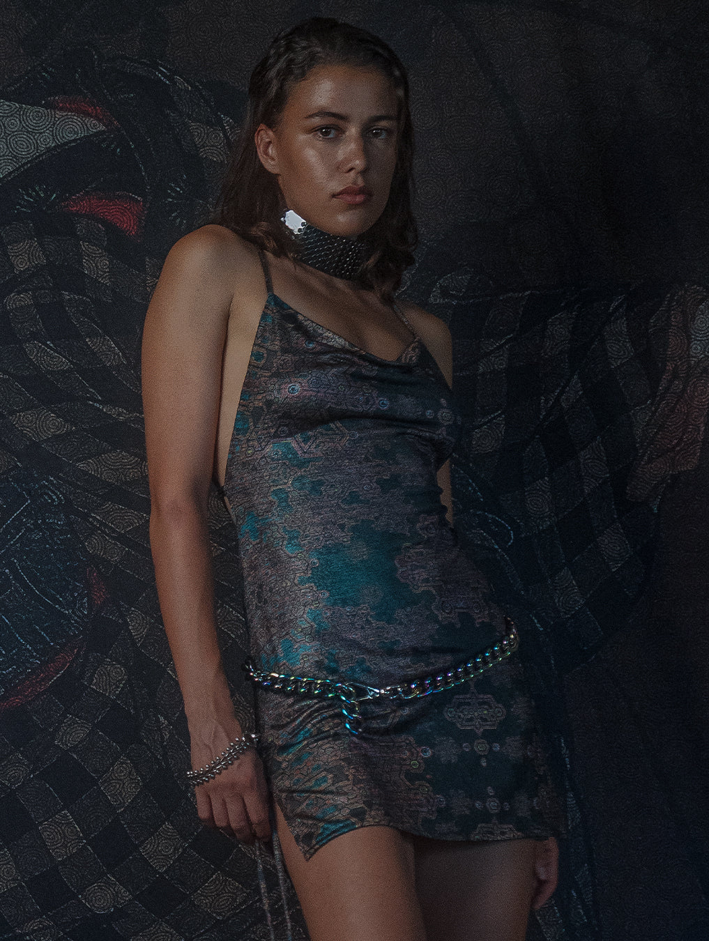 Mini BOMB DRESS / Silver Knits - ATLANTHEON