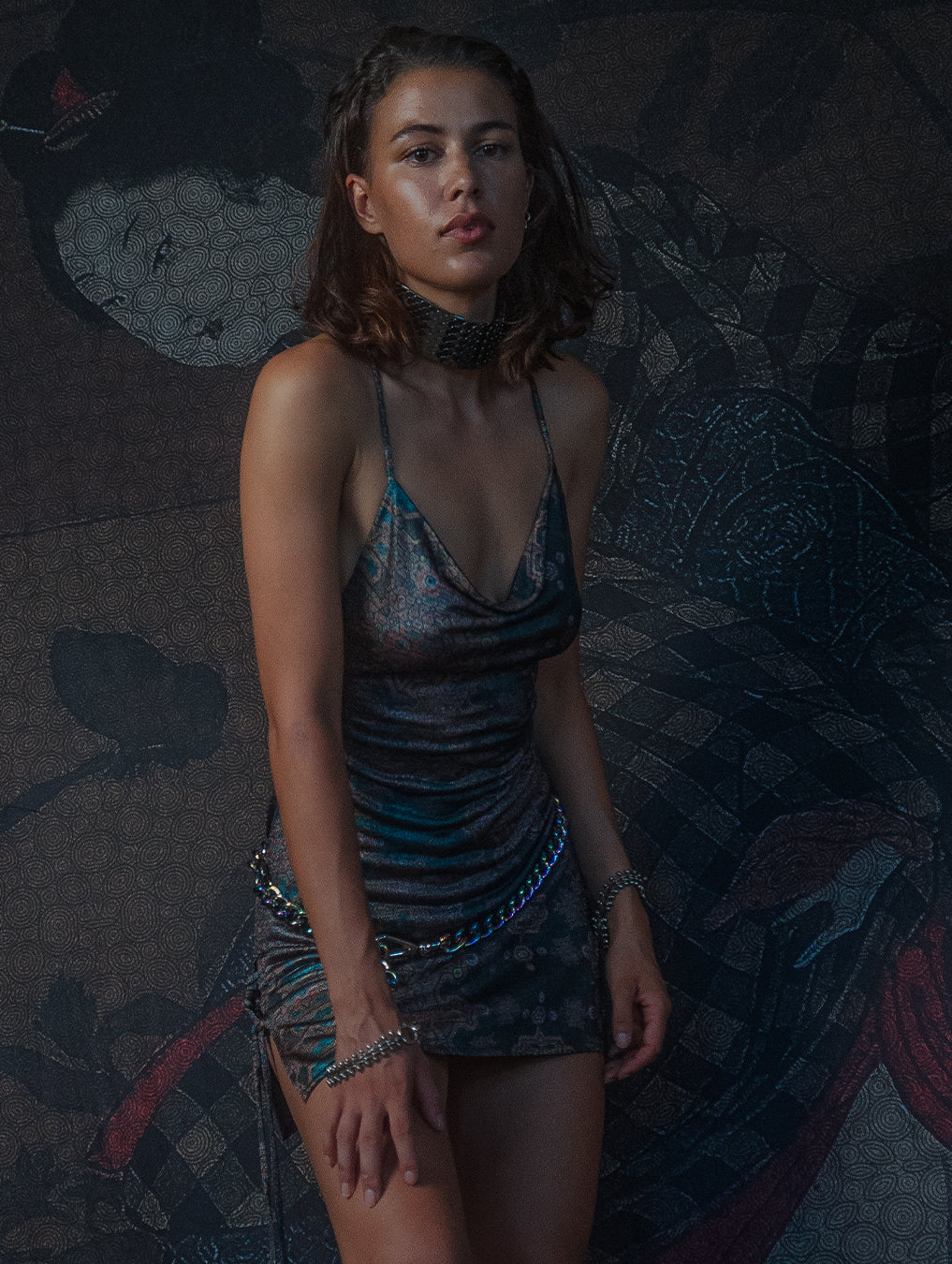 Mini BOMB DRESS / Silver Knits - ATLANTHEON