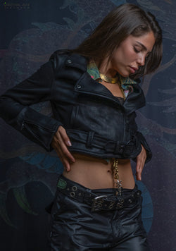 Mini Perfecto Jacket Woman / Fake Leather - BLAK RIDER