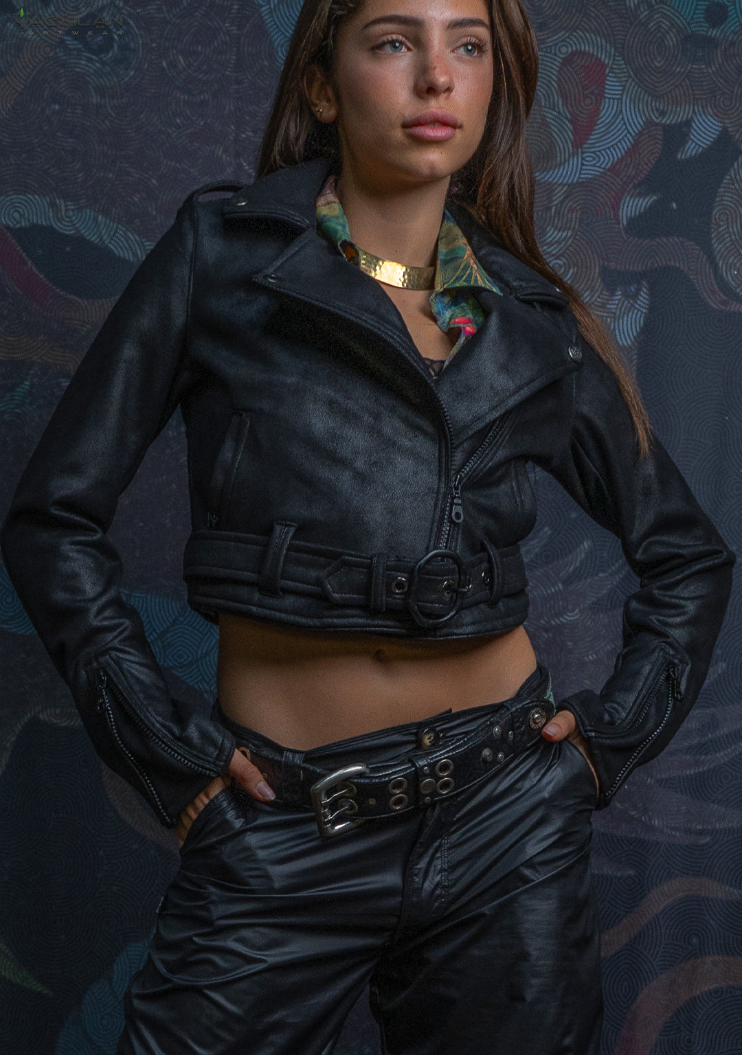 Mini Perfecto Jacket Woman / Fake Leather - BLAK RIDER