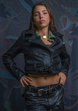 Mini Perfecto Jacket Woman / Fake Leather - BLAK RIDER