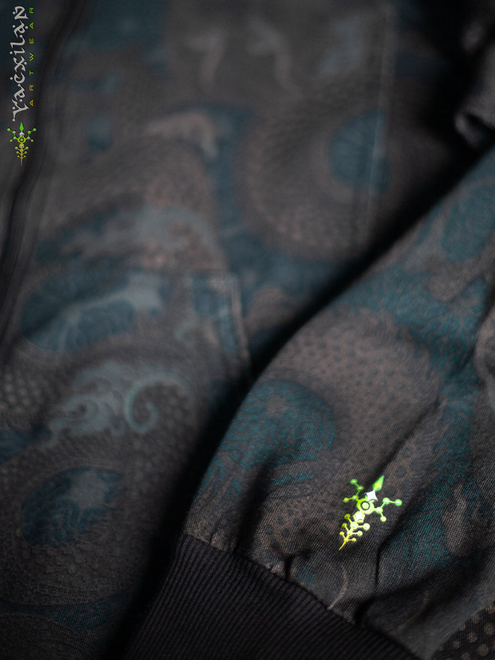 Hoodie Men NEPTUNE / Cotton Fleece - DRAGONS