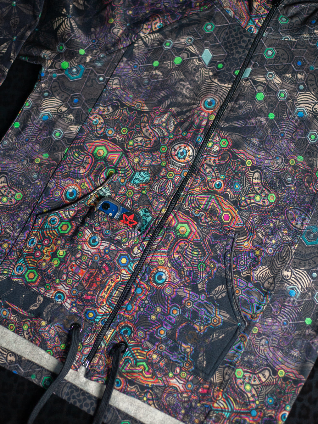 Hoodie Men NEPTUNE / Cotton Fleece - PSYCHEDELIKA GALACTIKA