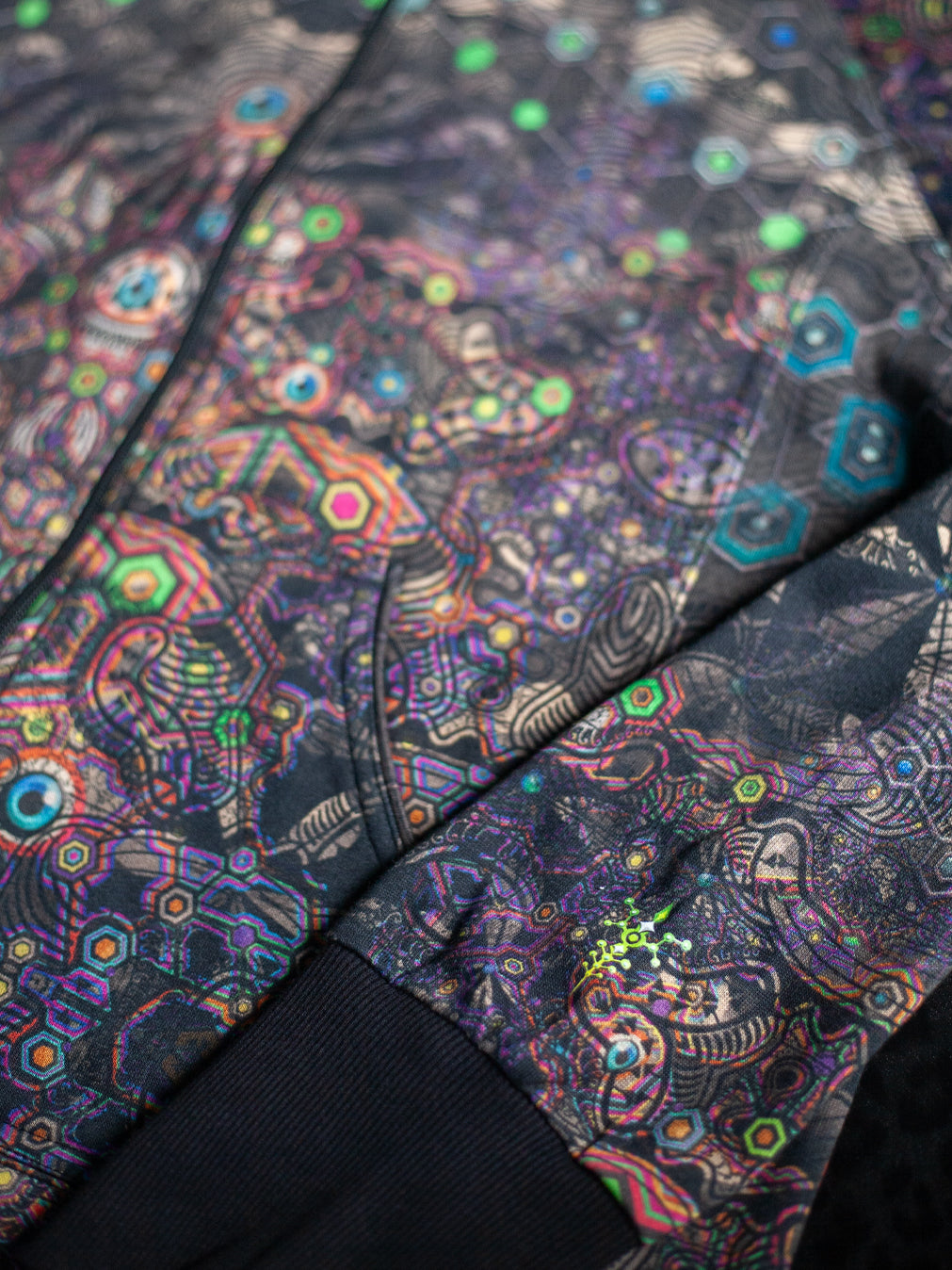 Hoodie Men NEPTUNE / Cotton Fleece - PSYCHEDELIKA GALACTIKA