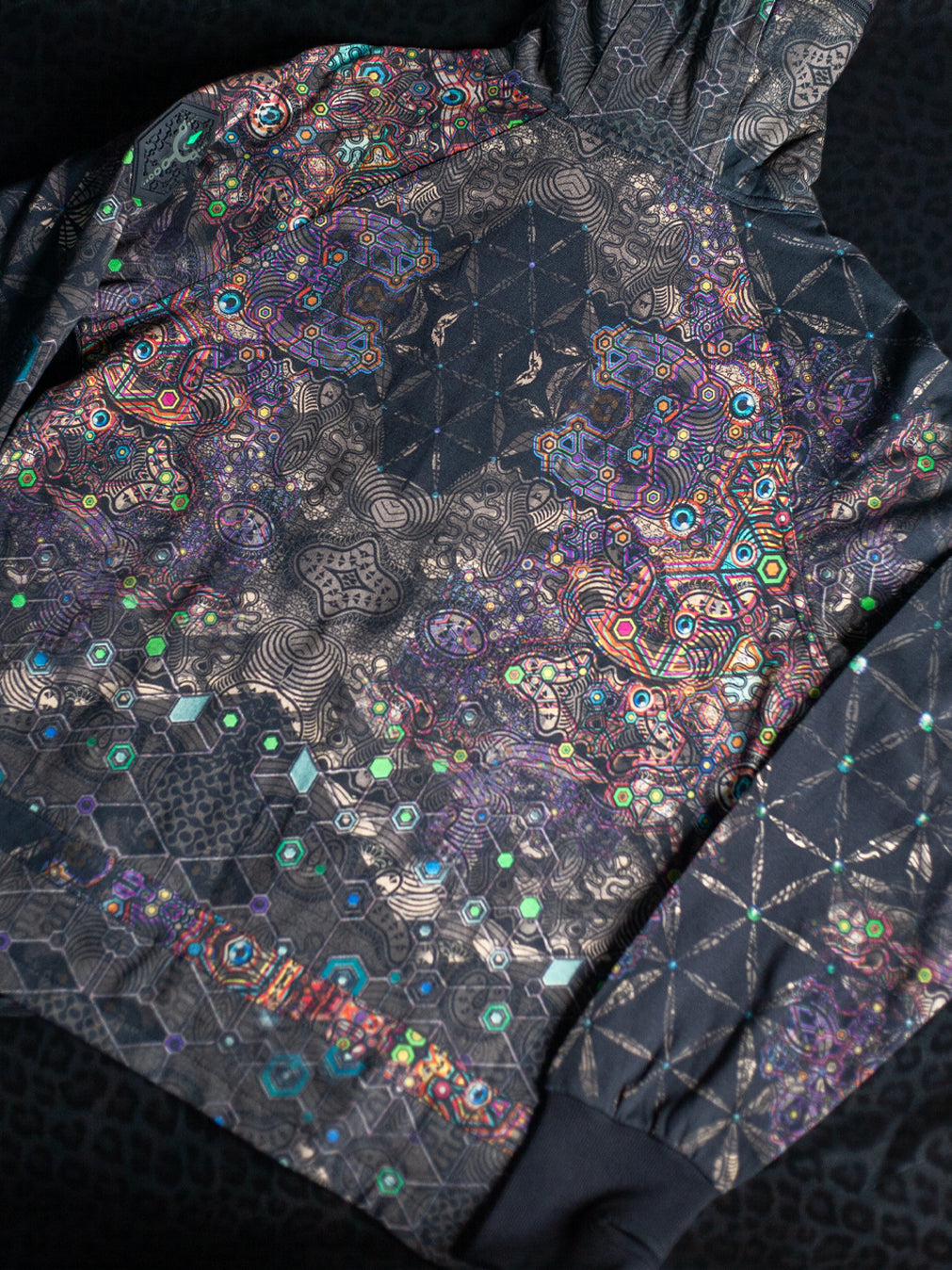 Hoodie Men NEPTUNE / Cotton Fleece - PSYCHEDELIKA GALACTIKA