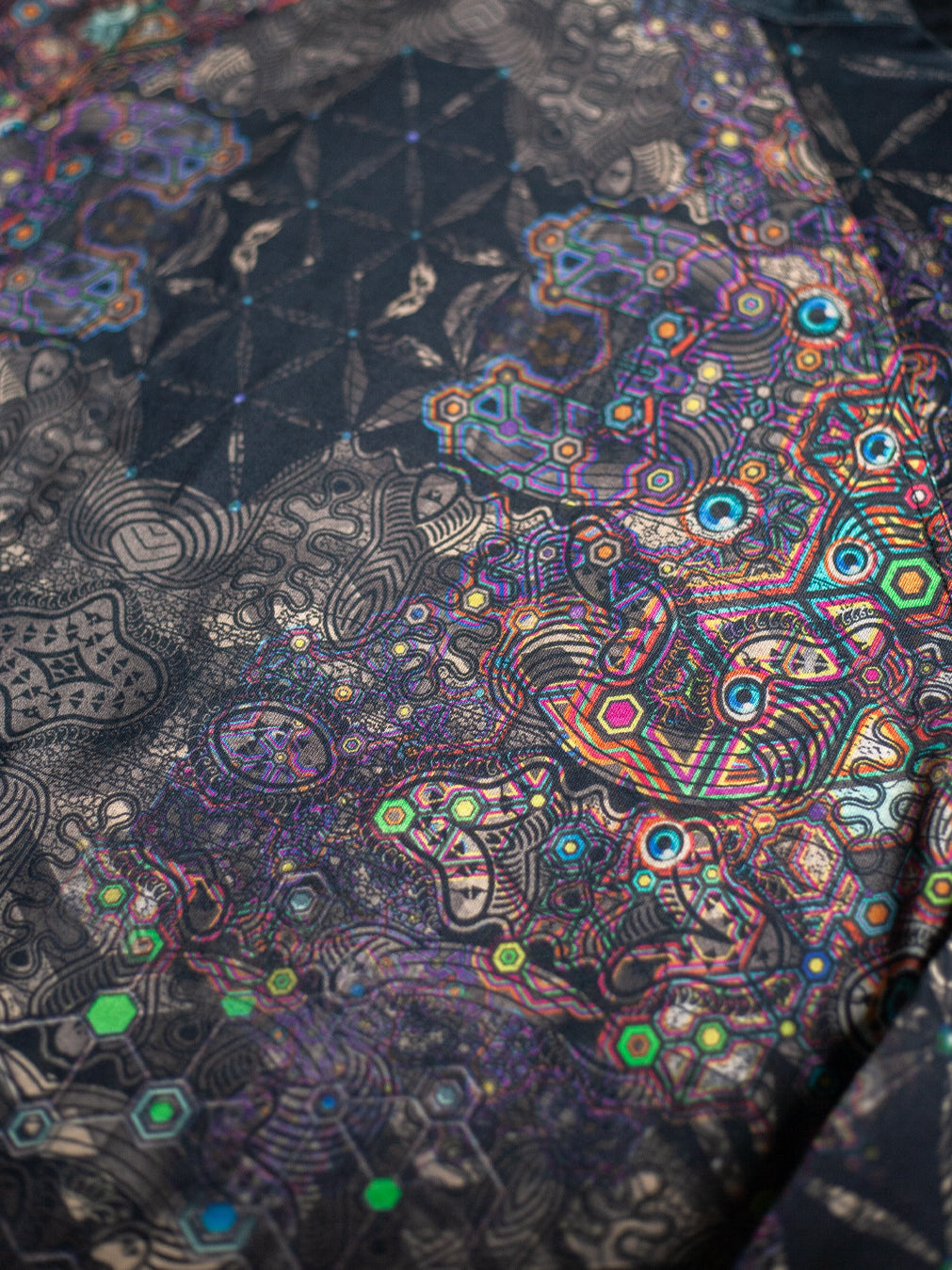 Hoodie Men NEPTUNE / Cotton Fleece - PSYCHEDELIKA GALACTIKA