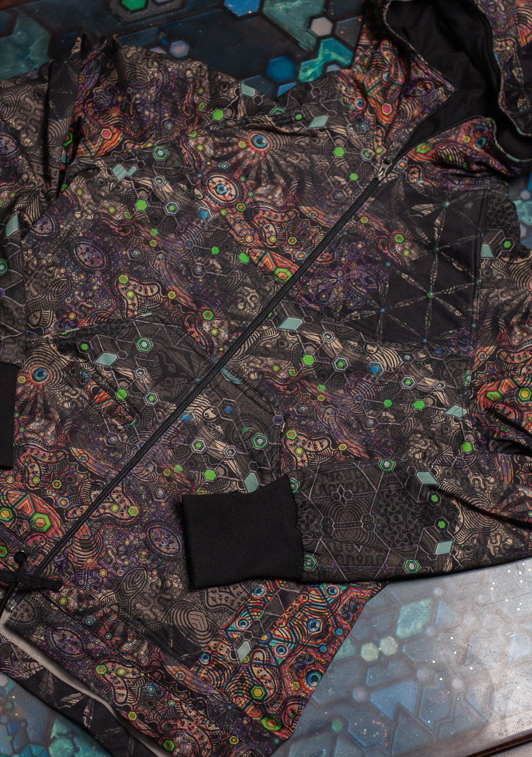 Hoodie Men NEPTUNE / Cotton Fleece - PSYCHEDELIKA GALACTIKA