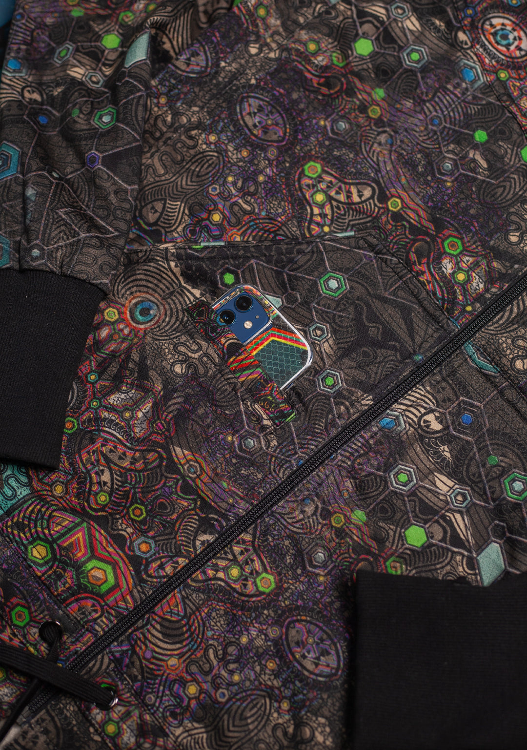 Hoodie Men NEPTUNE / Cotton Fleece - PSYCHEDELIKA GALACTIKA