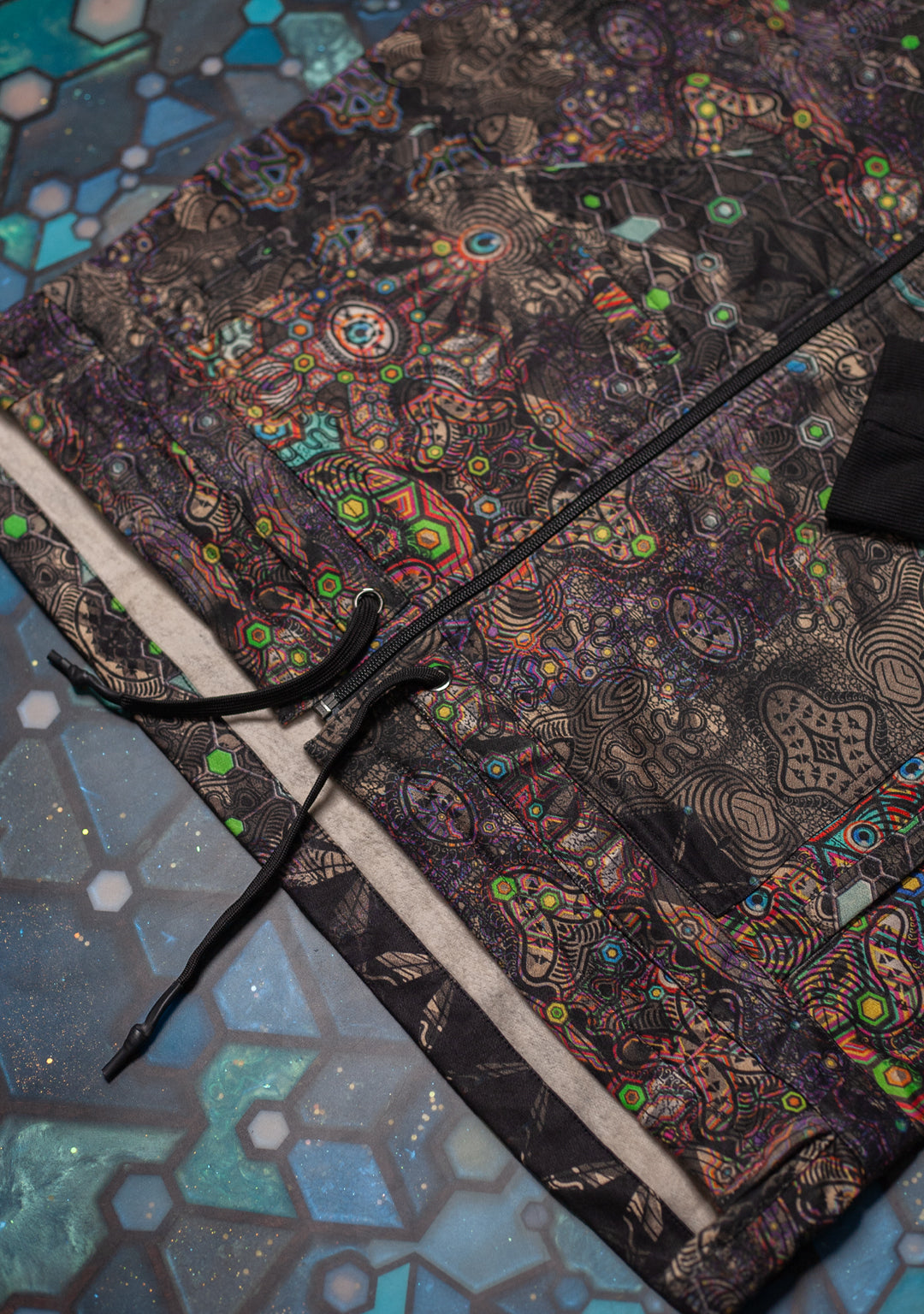 Hoodie Men NEPTUNE / Cotton Fleece - PSYCHEDELIKA GALACTIKA