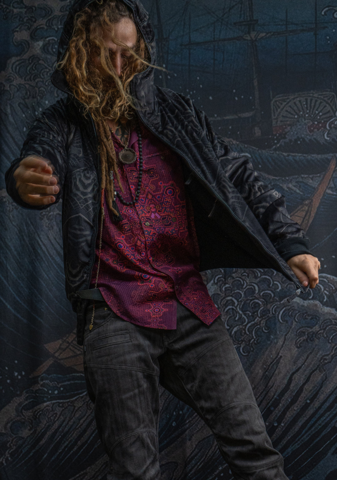 New Hoodie Men / Velvet Fawn - DARK SADOKAN