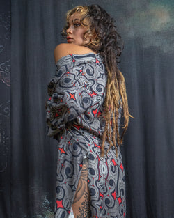Open Kimono / Chinese Silk Unique Pieces  - Raw MU TRIBE