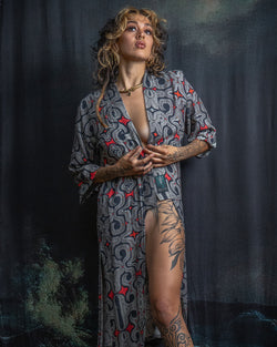 Open Kimono / Chinese Silk Unique Pieces  - Raw MU TRIBE