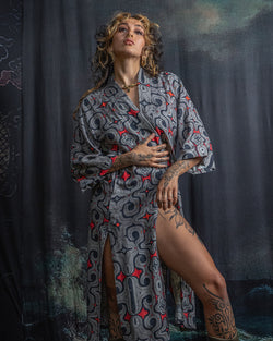 Open Kimono / Chinese Silk Unique Pieces  - Raw MU TRIBE