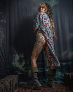 Open Kimono / Chinese Silk Unique Pieces  - Raw MU TRIBE