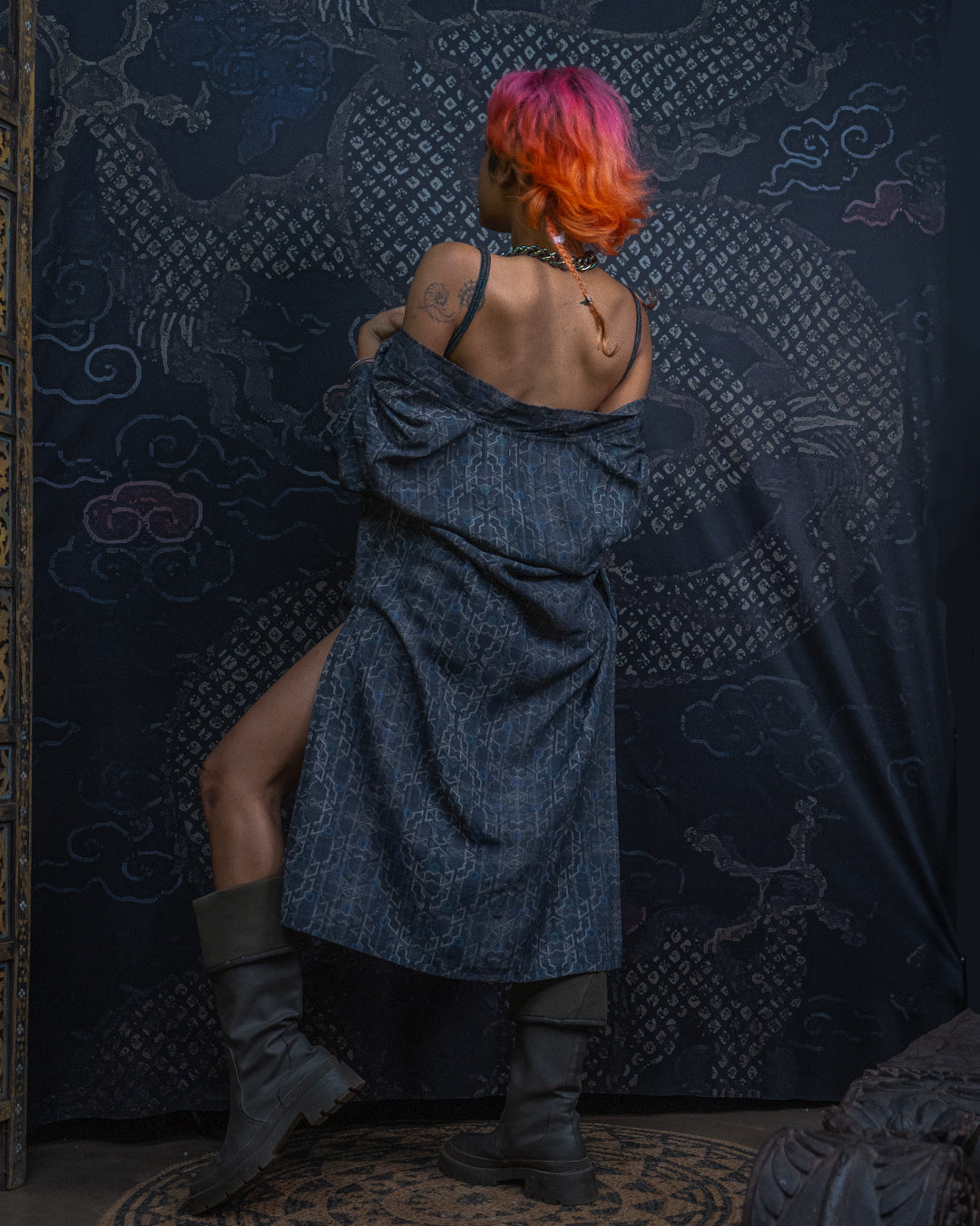 Open Kimono / Chinese Silk Unique Pieces - CUBIX