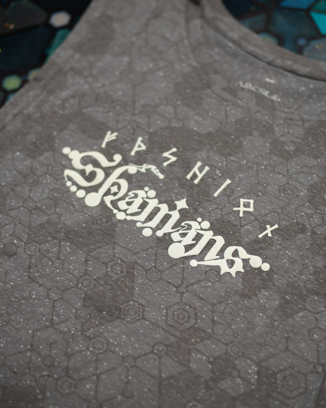 Open Tank Top Men / Grey Cotton Slub - WHITE SHAMANS