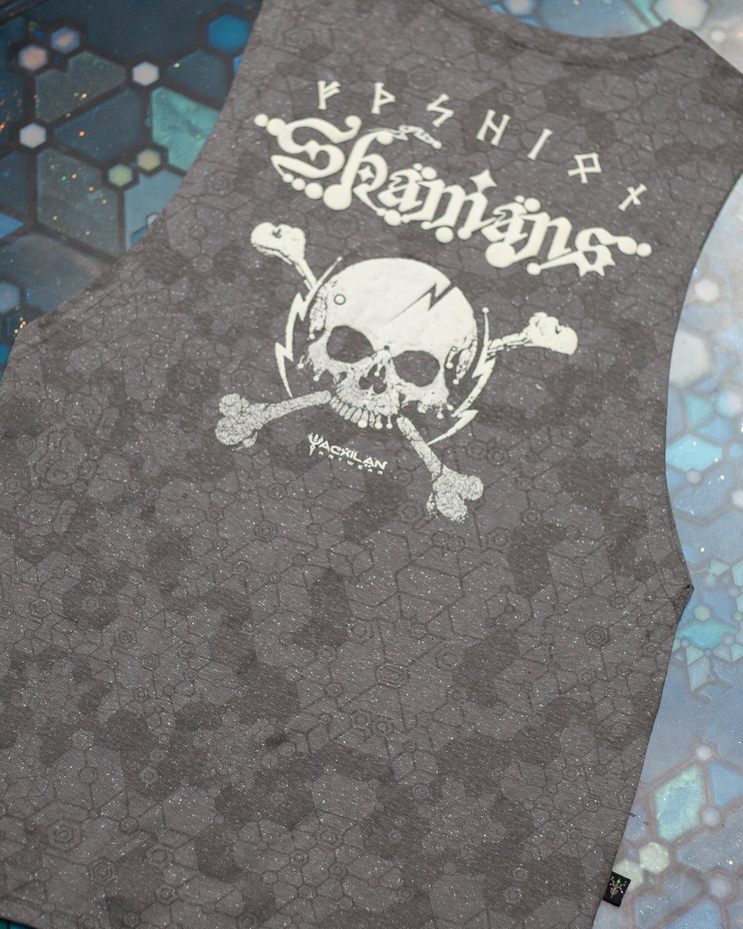 Open Tank Top Men / Grey Cotton Slub - WHITE SHAMANS