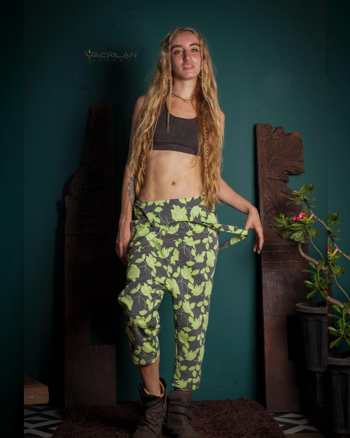 Overall Woman / Silk Slub - GREEN JAPANEE - Yacxilan Artwear