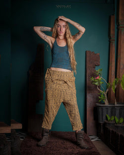 Overall Woman / Silk Slub - Yellow CONGO - Yacxilan Artwear