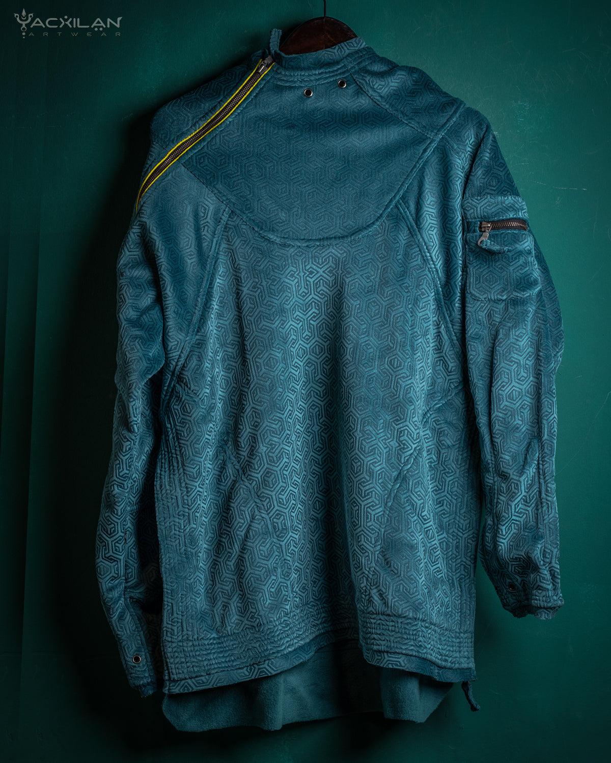 Hoodie Men / Oversized Velvet Polar - Teal Velvet Polar TRIPIBO - Yacxilan Artwear