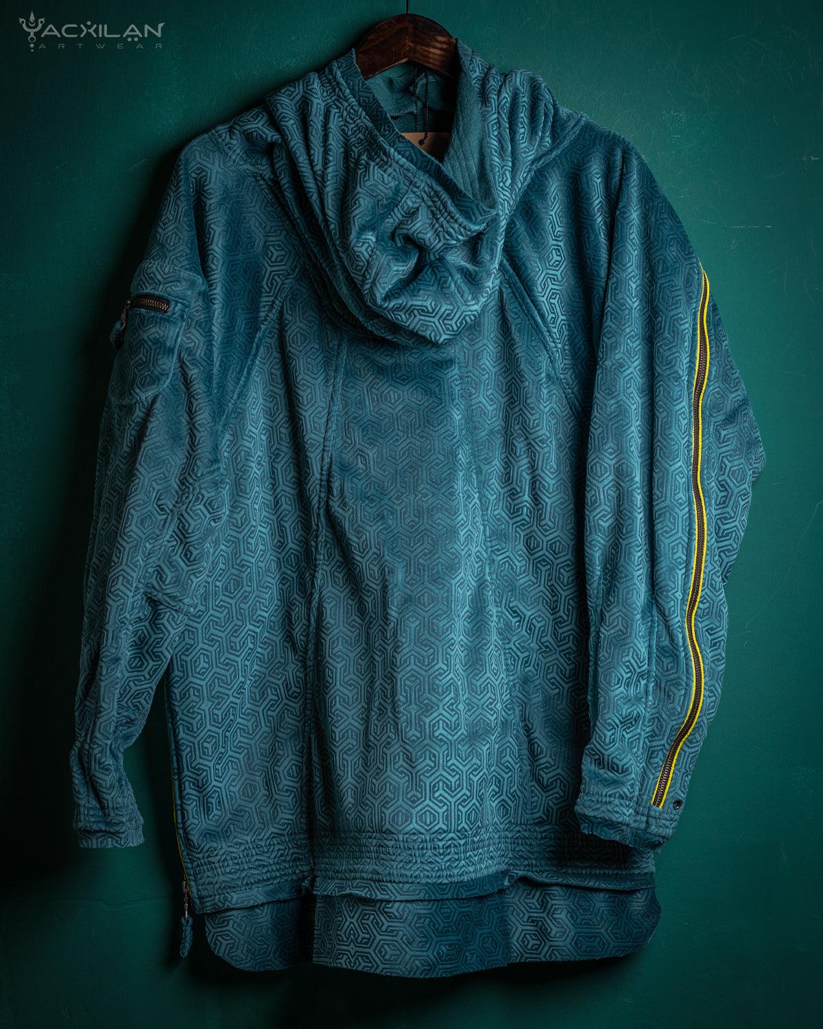 Hoodie Men / Oversized Velvet Polar - Teal Velvet Polar TRIPIBO - Yacxilan Artwear