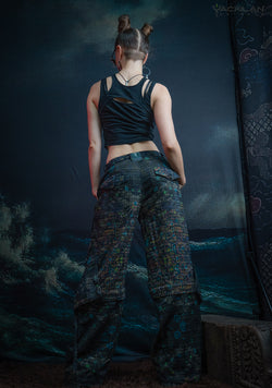 Baggy Pants Woman -  Checkers PSYCHEDELIKA GALACTIKA