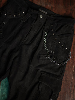 Pants Men Baggy Pockets / Indonesian Super black - DRAGONS