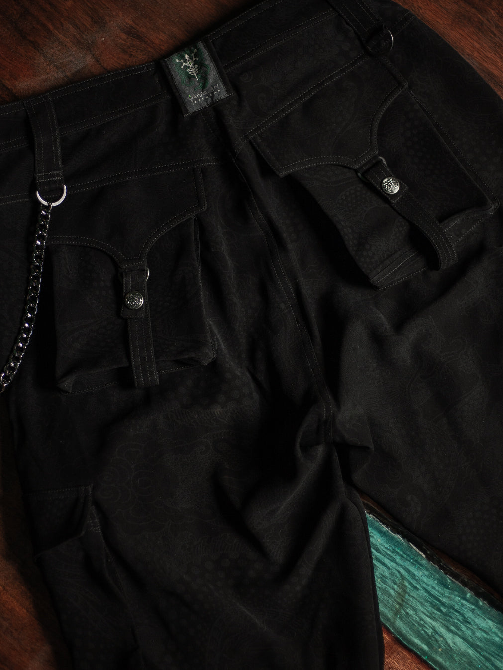 Pants Men Baggy Pockets / Indonesian Super black - DRAGONS