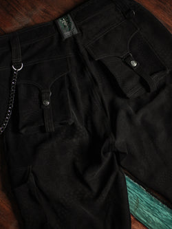 Pants Men Baggy Pockets / Indonesian Super black - DRAGONS
