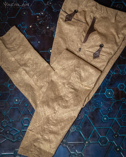 Pants Men / Stretchy Cotton- Diamond Sand MAYAZ - Yacxilan Artwear