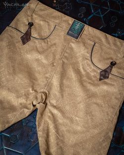 Pants Men / Stretchy Cotton- Diamond Sand MAYAZ - Yacxilan Artwear