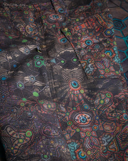 Pants Men / Stretchy Cotton - PSYCHEDELIKA GALACTIKA - Yacxilan Artwear