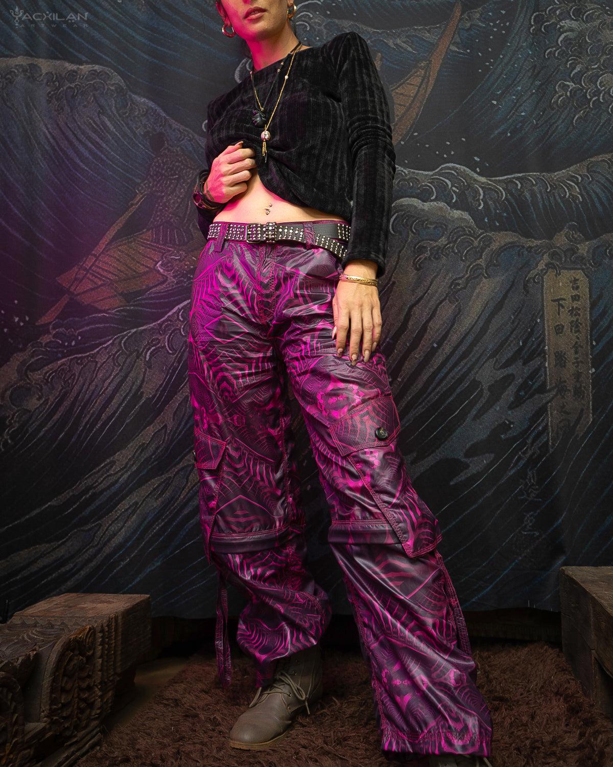Pants Woman / Sky Alien - SANDOKAN Fuchia - Yacxilan Artwear